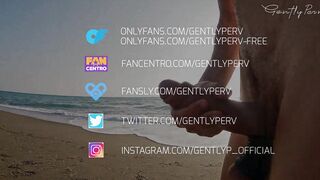GentlyPerv Beach Slut HJ and Analized