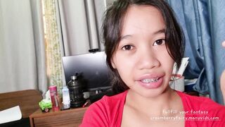 CREAMBERRYFAIRY Hot small skinny girl fucked by a priest pov