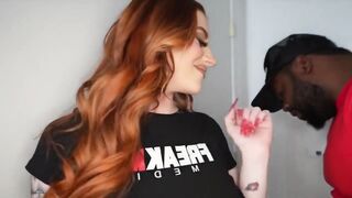 redhead PAWG Emily throws it back and rides face