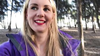 IviRoses masturbating on a picnic table