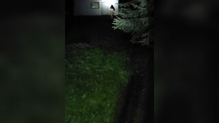 AbbyFoxe getting firewood naked