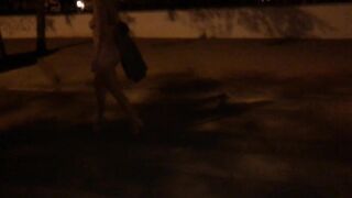 iviroses Walking Naked City Night Highheels