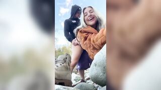 Guesswhox2 POV Outdoor Blowjob And Doggystyle In The Forest