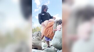 Guesswhox2 POV Outdoor Blowjob And Doggystyle In The Forest
