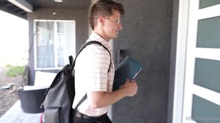 Justine Jakobs - Milf Fucks Young Door-to-Door Salesman