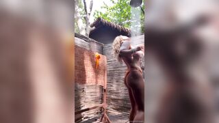 Amy Leigh Andrews outdoor shower