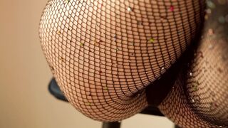 Soly ASMR - Scratching Fishnets & Pussy Rubbing