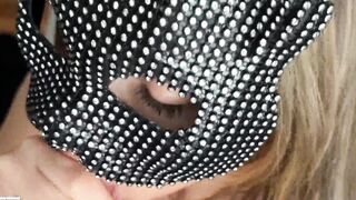 Christina Khalil bj in mask