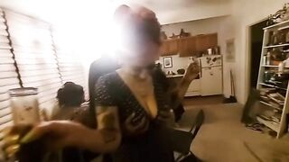 Nessa Estrada aka Vanessa Lugo flashes tits on Stop Speeding's YouTube IRL stream