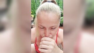 Kathia nobili blowjob and swallow