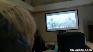 Brandi Belle in Popcorn, soda, vibrators and a penis please