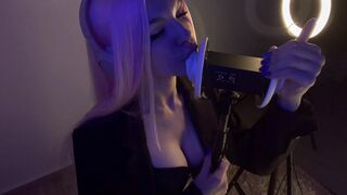 Soly ASMR - ASMR FOR SLEEP - EARS EATING, FEET TAPPING, LICKING, SCRATCHING, 3DIO
